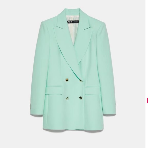 Zara | Jackets & Coats | Zara Doublebreasted Buttoned Blazer Blazer ...